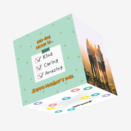 My Dog Mom Is Checklist Mother's Day Confetti-exploding Greetings Card