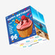 Sweet Cupcake Happy 96th Birthday Confetti-exploding Greetings Card