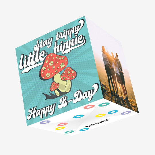 Little Hippy Birthday Confetti-exploding Greetings Card