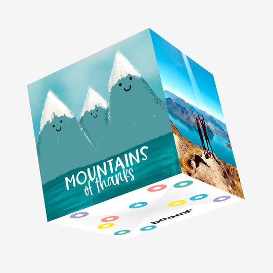 Mountains Of Thanks Confetti-exploding Greetings Card