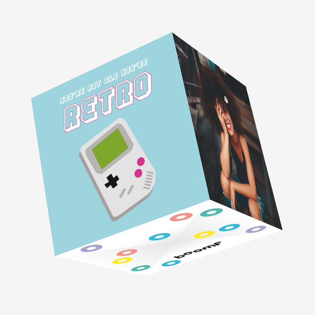 You're Not Old, You're Retro - Game Boy Confetti-exploding Greetings Card