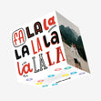 Fa La La Christmas Confetti-exploding Greetings Card