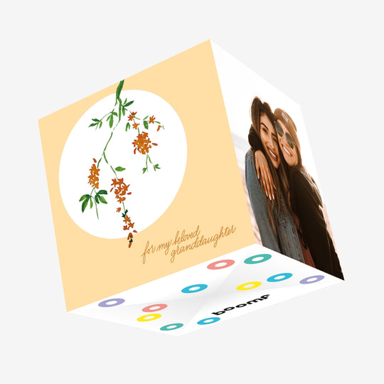 Beloved Granddaughter Confetti-exploding Greetings Card