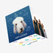Happy Birthday White Poodle And Doodles Confetti-exploding Greetings Card