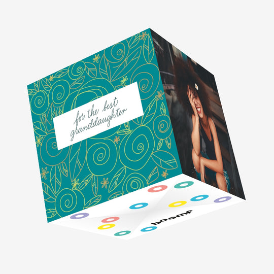 For The Best Granddaughter Confetti-exploding Greetings Card