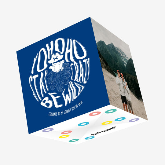 Yo Ho Ho Congrats Son-in-law Singing Pirate Confetti-exploding Greetings Card