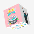 Hot Tub Party Confetti-exploding Greetings Card