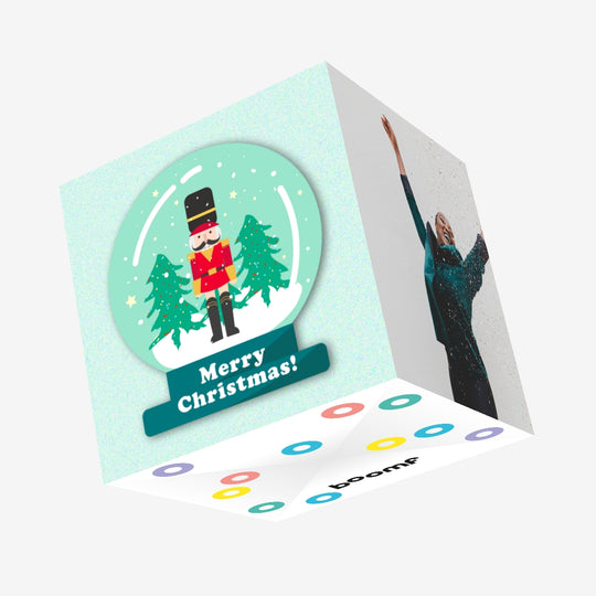 Christmas Ball Nutcracker Confetti-exploding Greetings Card