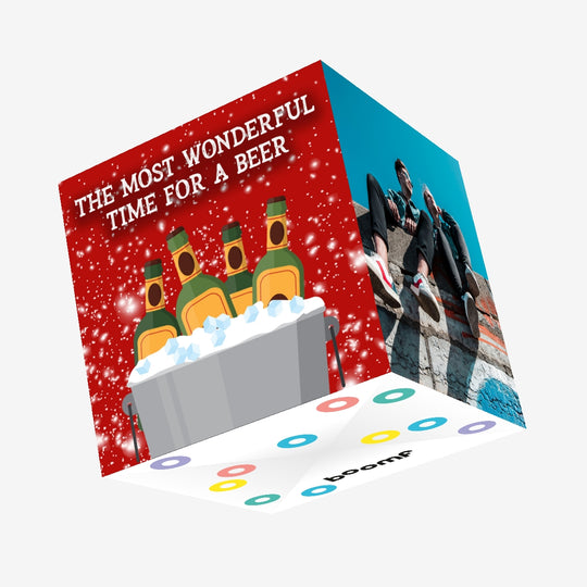 Most Wonderful Time For A Beer Christmas Confetti-exploding Greetings Card