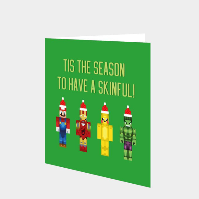 'Tis The Season To Have A Skinful Christmas Card