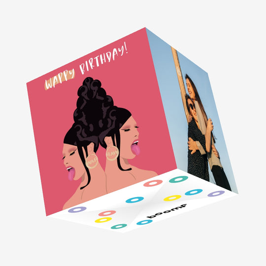 Wappy Birthday i B Confetti-exploding Greetings Card