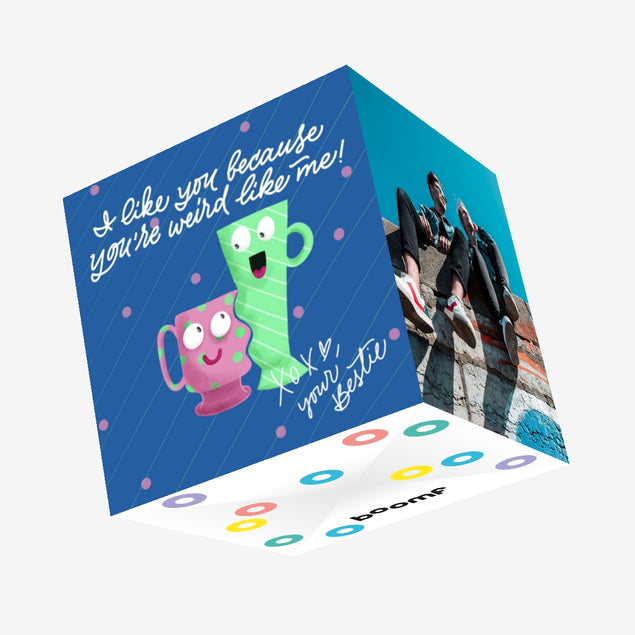 Couple Mug Birthday Confetti-exploding Greetings Card