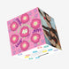 Beautiful Pink Floral Print Happy 40th Birthday Sister Confetti-exploding Greetings Card