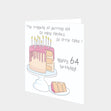 Happy 64 Birthday Card