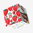 Juicy Strawberries Happy 25th Birthday Confetti-exploding Greetings Card