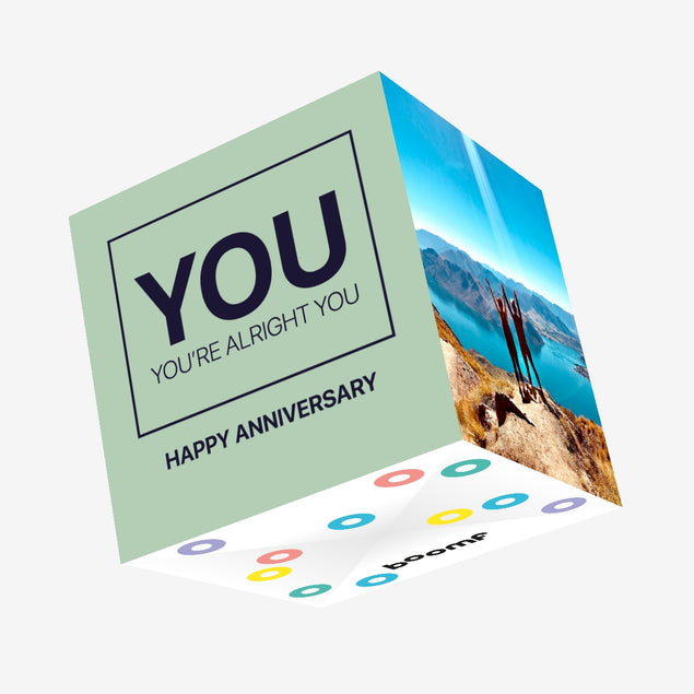You, You're Alright You Anniversary Confetti-exploding Greetings Card