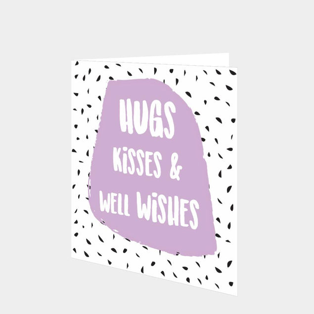 Hugs and kisses and well wishes Card