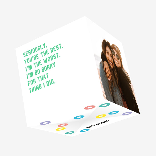 I'm The Worst Sorry Confetti-exploding Greetings Card