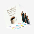 Coffee Love Language Anniversary Confetti-exploding Greetings Card