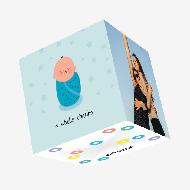 A Little Thanks New Baby Confetti-exploding Greetings Card