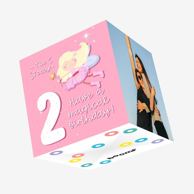 Two Today Confetti-exploding Greetings Card