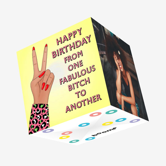 Fab Bitch Confetti-exploding Greetings Card