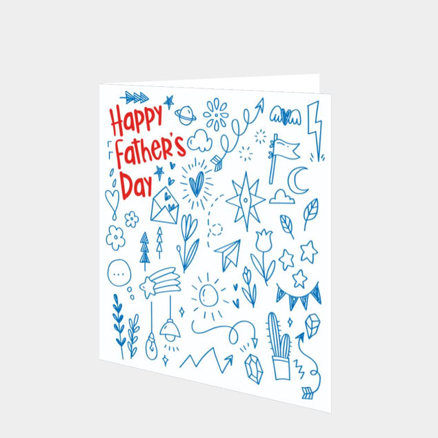 Happy Father's Day Doodle Card
