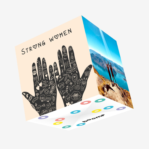 Strong Women Confetti-exploding Greetings Card