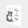 Woof! Have A Nice Day! Border Collie Card