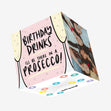 I'll Be There In A Prosecco Confetti-exploding Greetings Card
