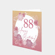 Happy Birthday Flowers 88 Card