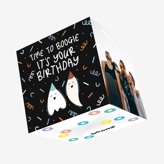 Time To Boogie Birthday Confetti-exploding Greetings Card