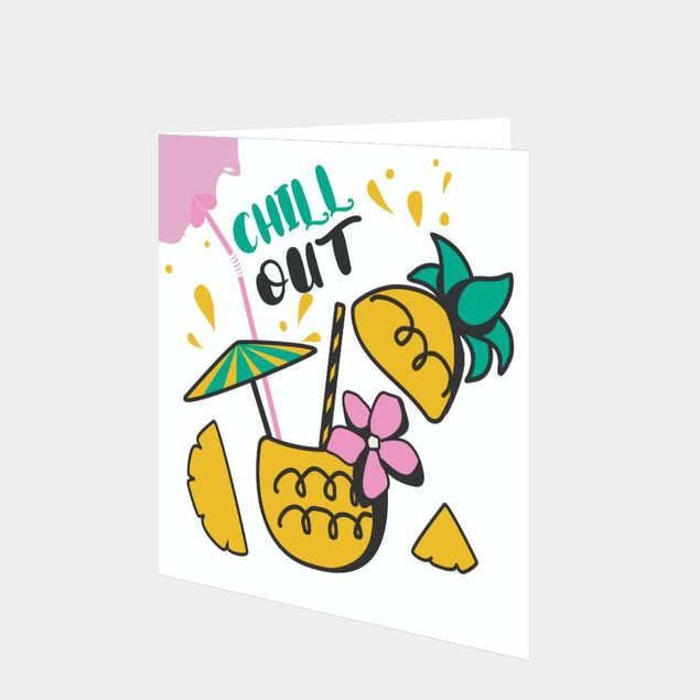 Chill Out Pineapple Cocktail Card