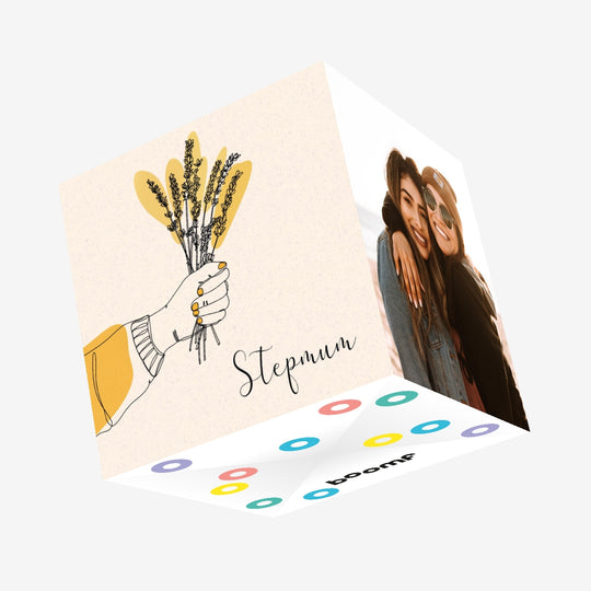 Flowers For Stepmum Confetti-exploding Greetings Card