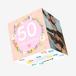 50 And Fabulous Confetti-exploding Greetings Card