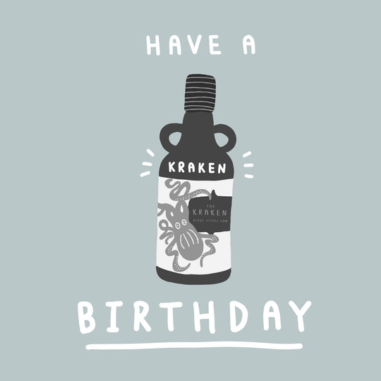Kraken Birthday Card