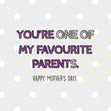 You're One Of My Favourite Parents Bomb 3D Cube Card