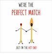 We're The Perfect Match Card