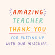 Amazing Teacher Card
