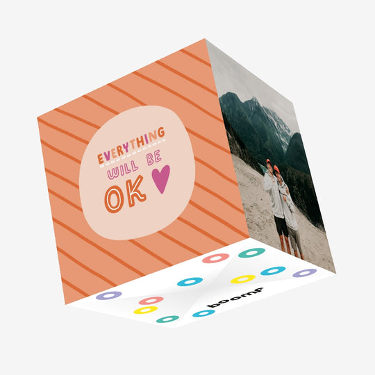 Everything Will Be OK Confetti-exploding Greetings Card