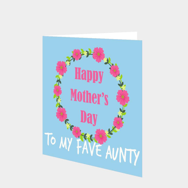Fave Aunty Mother's Day Card
