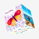 Butterfly With Purple Leaves Happy Birthday Confetti-exploding Greetings Card
