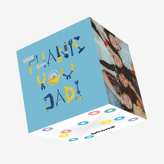 Thank You Dad Tools Confetti-exploding Greetings Card