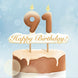 91st Happy Birthday Cake Card