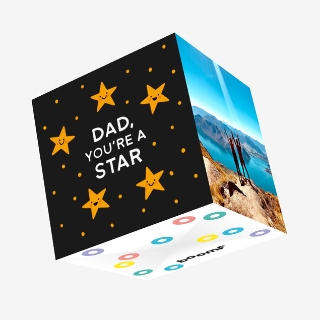 Dad You're a Star! Confetti-exploding Greetings Card
