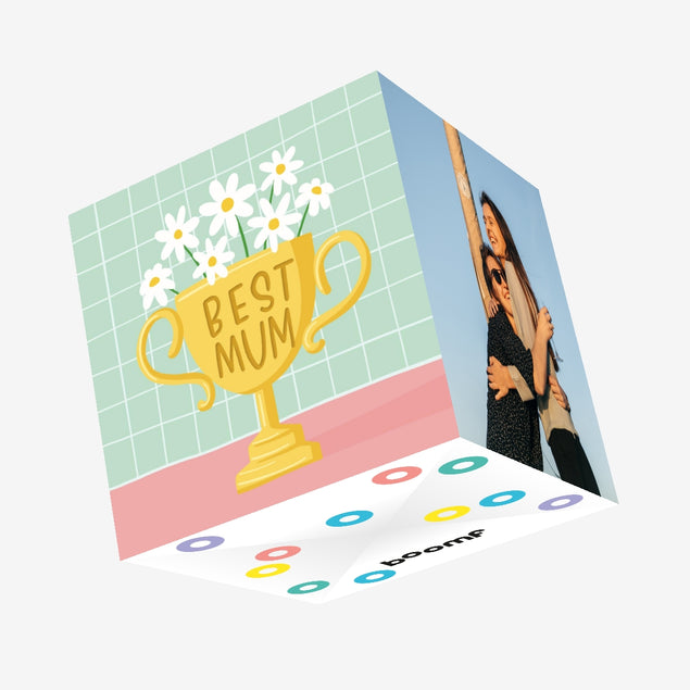 Best Mum Confetti-exploding Greetings Card