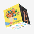 Get Well Soon Flowers Bouquet Confetti-exploding Greetings Card