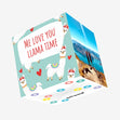 Love You Llama Time Confetti-exploding Greetings Card