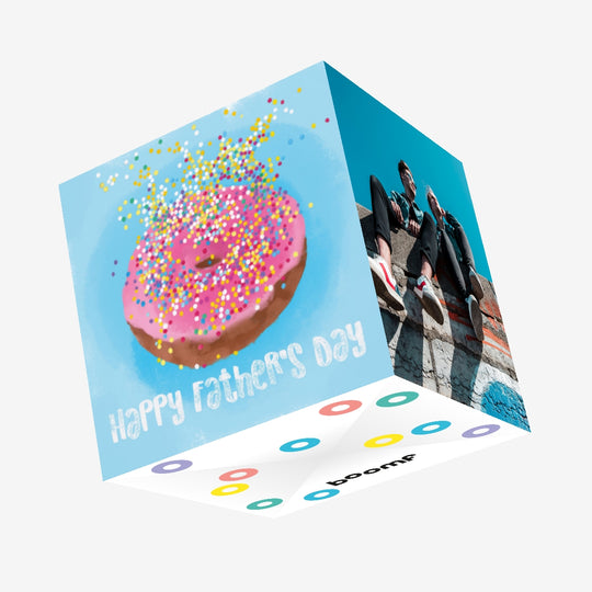 Donut Father's Day Confetti-exploding Greetings Card