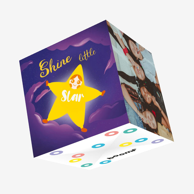 Happy Birthday Shine Little Star Confetti-exploding Greetings Card
